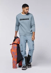 Chiemsee Sweatshirt mit Jumper-Motiv und Schriftzug (1) Hellblau/Blau