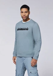 Chiemsee Sweatshirt mit Jumper-Motiv und Schriftzug (1) Hellblau/Blau