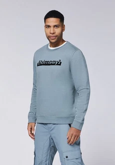 Chiemsee Sweatshirt mit Jumper-Motiv und Schriftzug (1) Hellblau/Blau