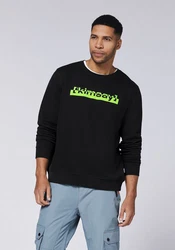 Chiemsee Sweatshirt mit Jumper-Motiv und Schriftzug (1) Schwarz/Braun/Gelb/Grün