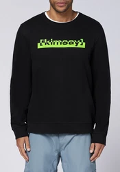 Chiemsee Sweatshirt mit Jumper-Motiv und Schriftzug (1) Schwarz/Braun/Gelb/Grün