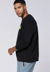 Chiemsee Sweatshirt mit Jumper-Motiv und Schriftzug (1) Schwarz/Braun/Gelb/Grün