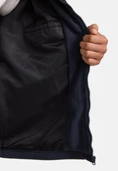 Indicode Winterjacke INFenado Dunkelblau/Braun