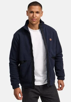 Indicode Winterjacke INFenado Dunkelblau/Braun