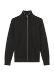 Marc O'Polo DENIM Strickjacke Zipper Regular Fit Schwarz/Rot/Dunkelgrau