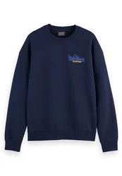 Scotch & Soda Sweatshirt Pullover Dunkelblau/Blau