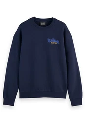 Scotch & Soda Sweatshirt Pullover Dunkelblau/Blau