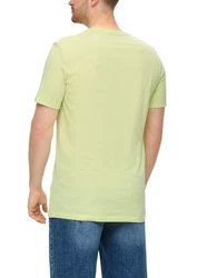 s.Oliver Kurzarmshirt mit Frontprint Artwork Grün/Hellgrün/Gelb/Neonfarben