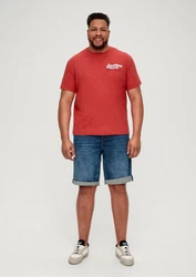 s.Oliver Kurzarmshirt T-Shirt Rot/Braun