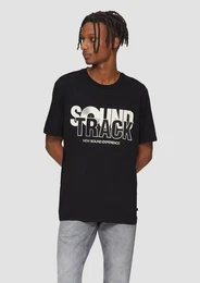 Kurzarmshirt T-Shirt mit Front- und Rckenprint