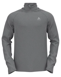 Odlo Langarmshirt Mid Layer 1/2 Zip BERRA LIGHT Hellgrau/Grau/Dunkelgrau
