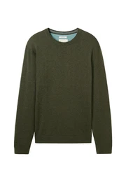 Strickpullover Pullover Strickpullover R-Neck (1-tlg)