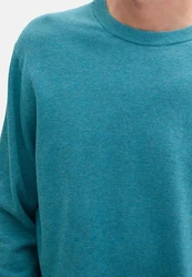 TOM TAILOR Strickpullover R-Neck petrol