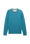 TOM TAILOR Strickpullover R-Neck petrol