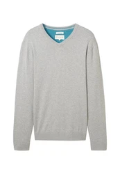 TOM TAILOR Strickpullover V-Neck 