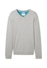 Strickpullover Pullover Strickpullover V-Neck (1-tlg)