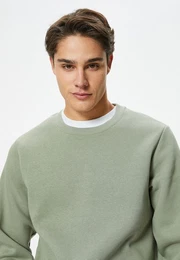 Sweatshirt Rundhalsausschnitt Softshell