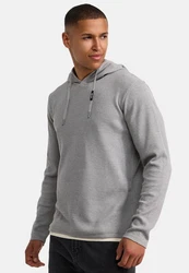 Indicode Kapuzenpullover INMarto Grau/Hellgrau