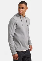 Indicode Kapuzenpullover INMarto Grau/Hellgrau