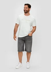 s.Oliver T-Shirt mit Label-Print Logo 
