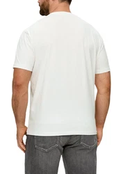 s.Oliver T-Shirt mit Label-Print Logo 