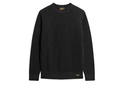 Superdry Strickpullover TEXTURED CREW KNIT JUMPER schwarz