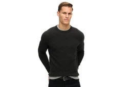 Superdry Strickpullover TEXTURED CREW KNIT JUMPER schwarz