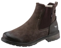 Mustang Stiefelette Chelseaboots Dunkelbraun/Braun