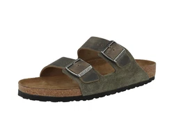Birkenstock Arizona Leder Mix Herren Sandale Dunkelgrün/Khaki/Braun/Beige/Grün/Dunkelbraun/Creme