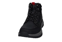 Dockers by Gerli Schnürboots mit seitlichem Reißverschluss Schwarz/Dunkelgrau/Grau