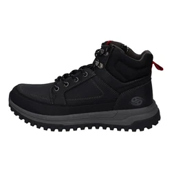 Dockers by Gerli Schnürboots mit seitlichem Reißverschluss Schwarz/Dunkelgrau/Grau
