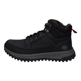 Dockers by Gerli Schnürboots mit seitlichem Reißverschluss Schwarz/Dunkelgrau/Grau