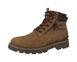 Dockers by Gerli Herren Schnürboots Stiefel (53HX103) Braun/Dunkelbraun