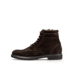Pius Gabor Schnürstiefel Dunkelbraun/Braun/Dunkelgrün
