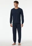Schiesser Schlafanzug Comfort Essentials Dunkelblau