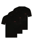 HUGO T-Shirt RN TRIPLET Schwarz