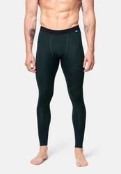DANISH ENDURANCE Thermounterhose Merino Funktionshose  Dunkelgrün/Grün/Türkis