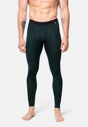 DANISH ENDURANCE Thermounterhose Merino Funktionshose  Dunkelgrün/Grün/Türkis