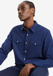 Levi's Hemd BARSTOW WESTERN STANDARD Dunkelblau/Blau/Hellblau