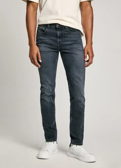 Pepe Jeans Slim-fit Jeans Dunkelblau/Dunkelgrau/Blau