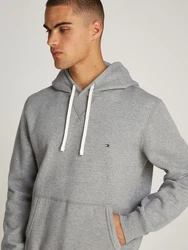 Tommy Hilfiger Hoodie Essential Fleece Hoody Hellgrau/Grau