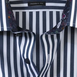 OLYMP Businesshemd Luxor modern fit Dunkelblau/Blau/Hellblau