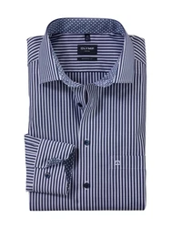 OLYMP Businesshemd Luxor modern fit Dunkelblau/Blau/Hellblau