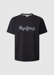 Pepe Jeans T-Shirt DORIAN TEE mit Markenschriftzug hellblau/schwarz/weiß