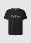 Pepe Jeans T-Shirt DORIAN TEE mit Markenschriftzug hellblau/schwarz/weiß