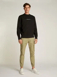 Calvin Klein Jeans Sweatshirt MINIMAL LOGO CREW NECK Schwarz