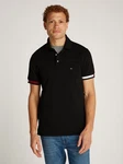 Tommy Hilfiger Poloshirt FLAG CUFF SLIM POLO schwarz