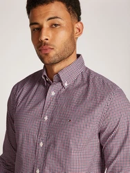 Tommy Hilfiger Businesshemd Flex Poplin Gingham RF Shirt regatta rot/multi