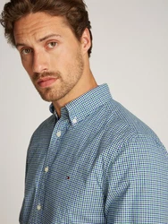 Tommy Hilfiger Businesshemd Flex Poplin Gingham RF Shirt Karomuster