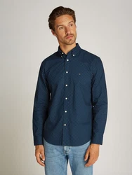 Tommy Hilfiger Businesshemd FLEX POPLIN POLKA DOT RF SHIRT night sky/multi dot